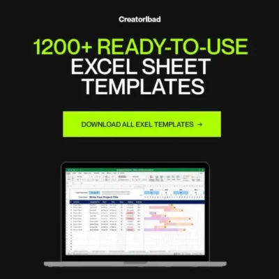 1200+ Ready-To-Use Excel Sheet Templates (Instant lifetime access within 30 seconds) with Reselling rights. - Image 4